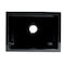 Alfi Brand 24" Black Gloss Reversible Smooth / Fluted Sgl Bowl Fireclay Farm Sink AB2418HS-BG - alternate 9